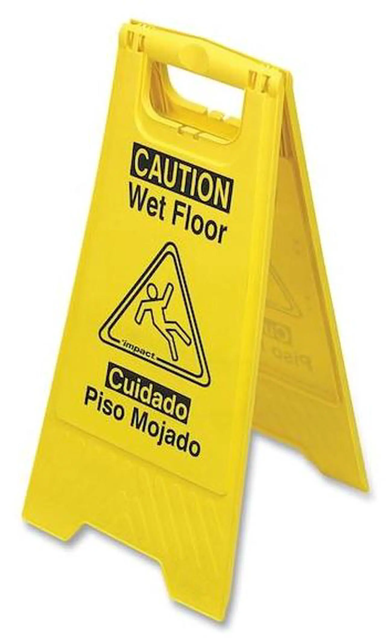 Alt view image 10 of 11 - Impact Products English/Spanish Wet Floor Sign