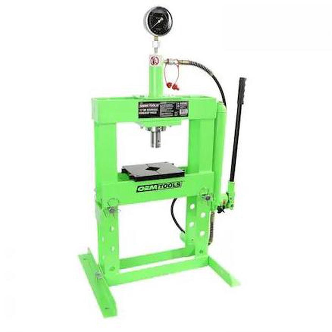 Main image of OEMTOOLS 25088 10 Ton Hydraulic Benchtop Shop Press