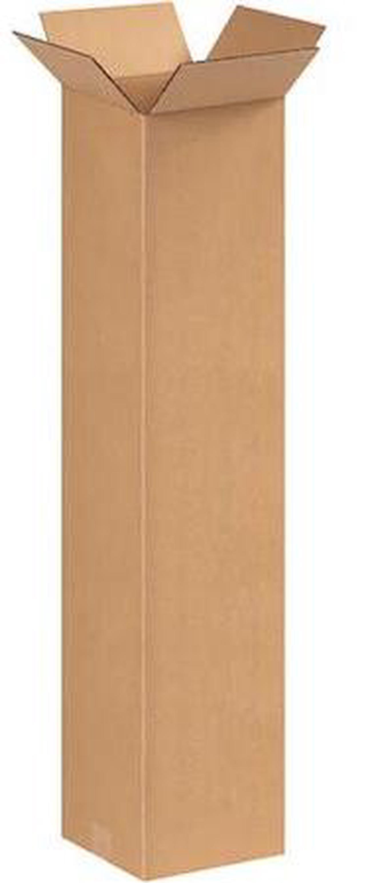 Main image of PARTNERS BRAND 9936 Tall Corrugated Box, 9 in Inside Lg, 9 in Inside W, 36 in