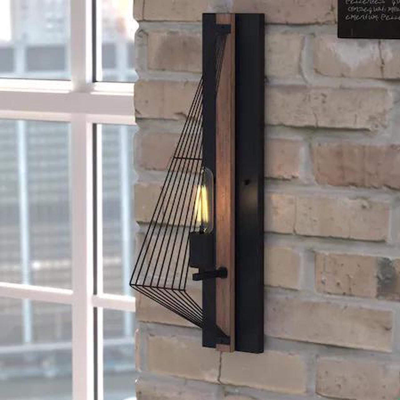 Main image of VAXCEL W0252 Dearborn 1L Light Oak/Black Iron