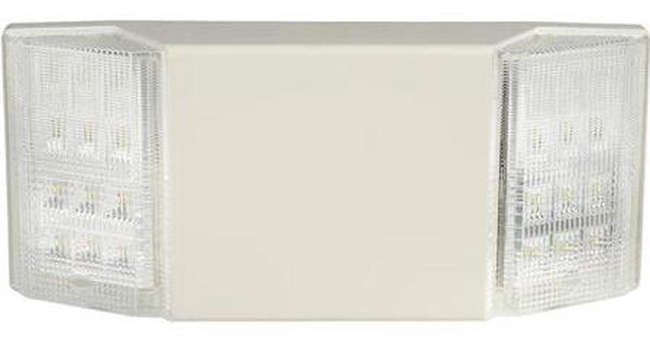 Main image of GLOBAL INDUSTRIAL 500788 2 Head LED Emergency Unit w/ Fixed Optics