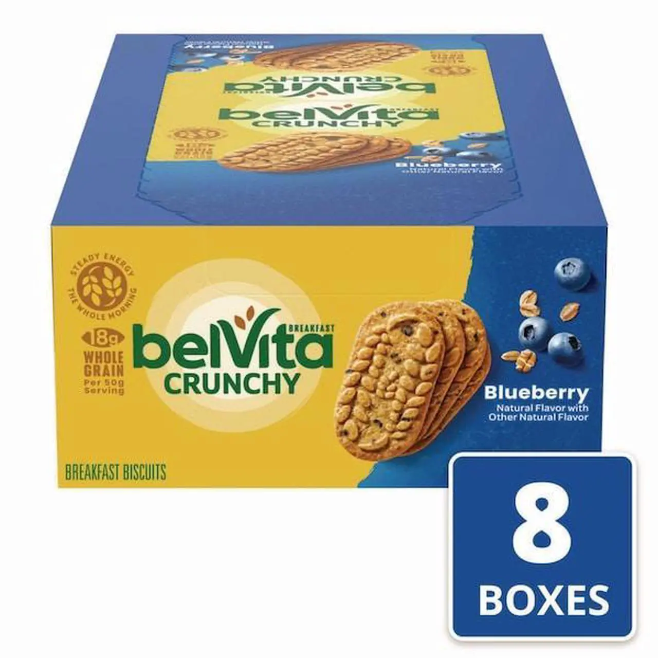 Alt view image 3 of 7 - NABISCO 00 44000 02908 00 belVita Breakfast Biscuits, 1.76 oz Pack, Blueberry,