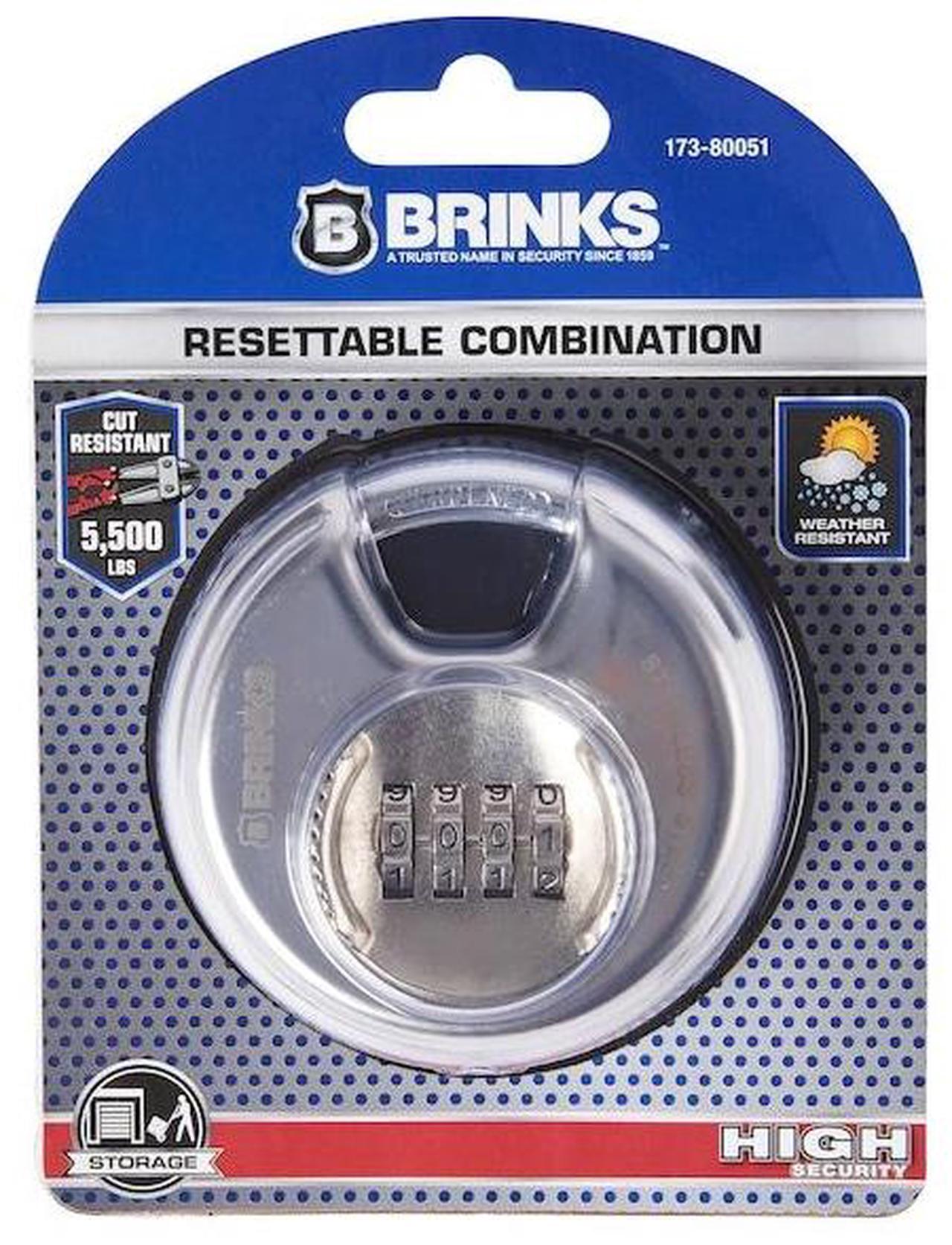 Alt view image 2 of 3 - BRINKS 173-80051 Combination Padlock, Steel, 80mm, Resettable, High Security