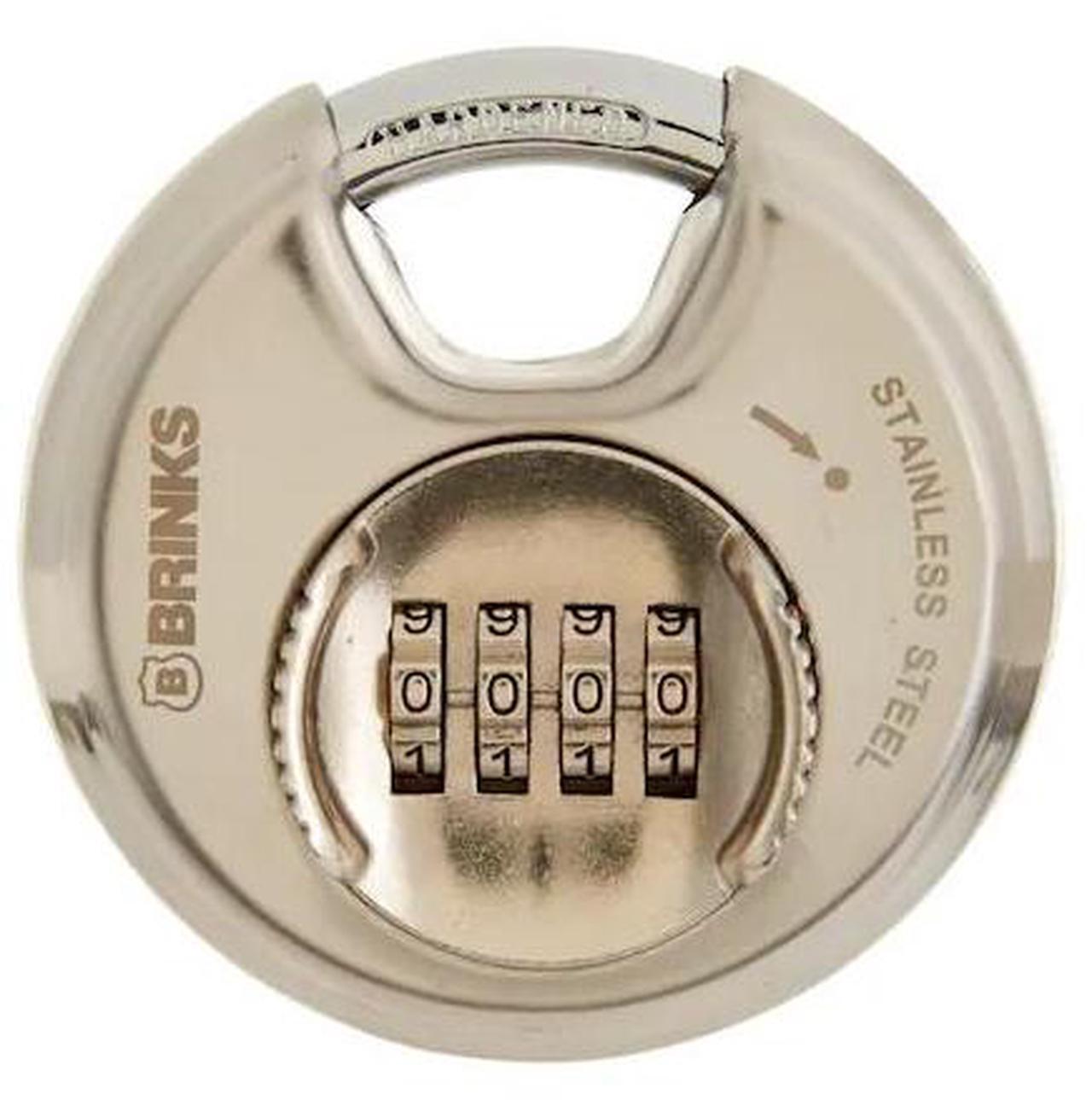 Main image of BRINKS 173-80051 Combination Padlock, Steel, 80mm, Resettable, High Security