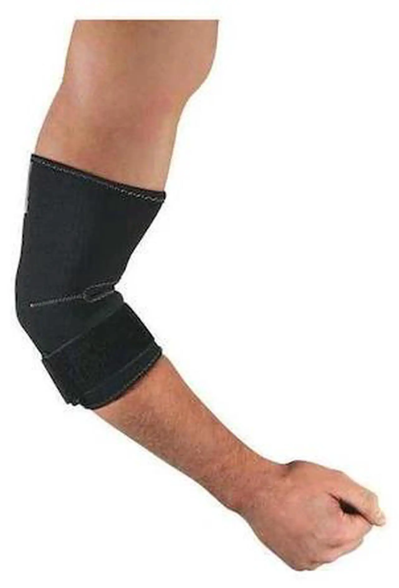 Alt view image 2 of 4 - Ergodyne ProFlex 655 Neoprene Elbow Sleeve with Strap, Black, Large