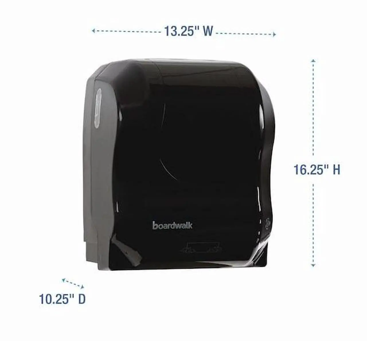 Alt view image 12 of 13 - Boardwalk BWK1501 Xtra Mechanical Towel Dispenser, 16.81" x 12.13" x 9.81" - Black