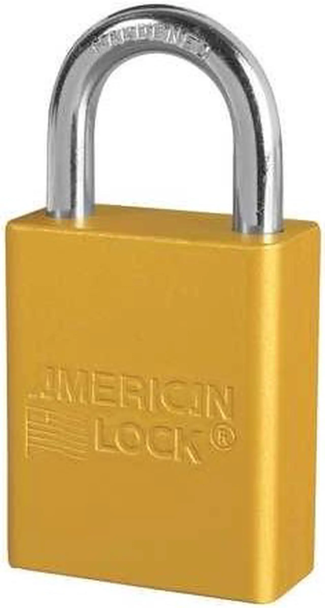 Alt view image 2 of 4 - Lockout Padlock, Aluminum, Yellow, KA, Pk 6