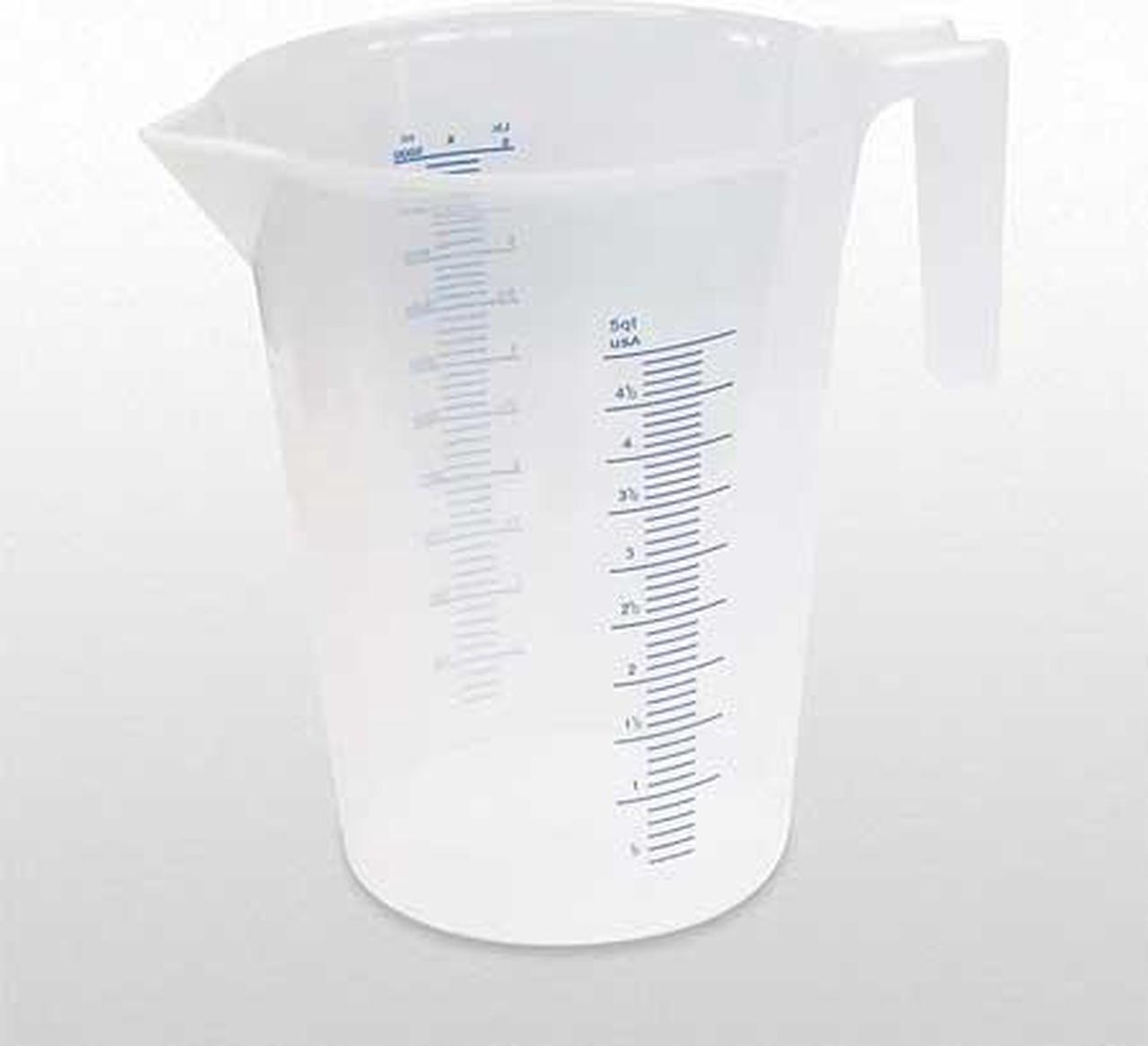 Alt view image 3 of 4 - Measuring Container, Fixed Spout, 5 Quart