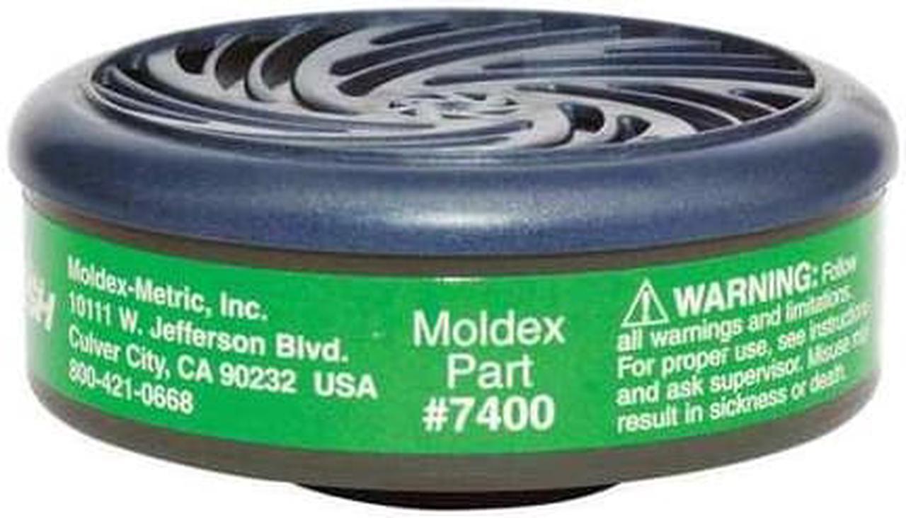 Alt view image 2 of 4 - MOLDEX 7400 Cartridge, 7000, Green, Bayonet, Moldex 7000/7800/9000 Series
