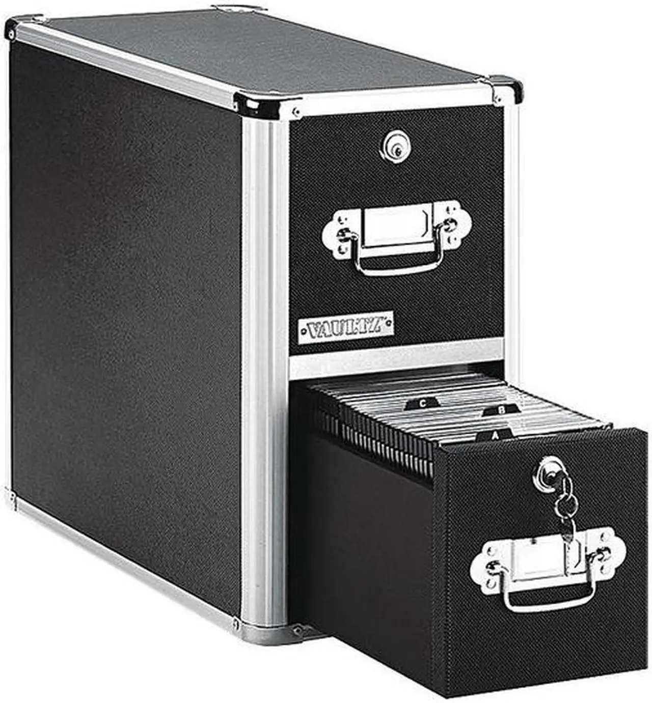 Alt view image 2 of 2 - Vaultz VZ01094 Locking Cd/Dvd File Cabinet (300)