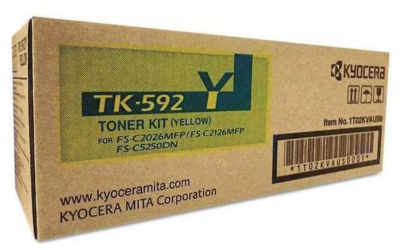 Alt view image 11 of 20 - Kyocera Copystar TK592Y Yellow Toner Yellow