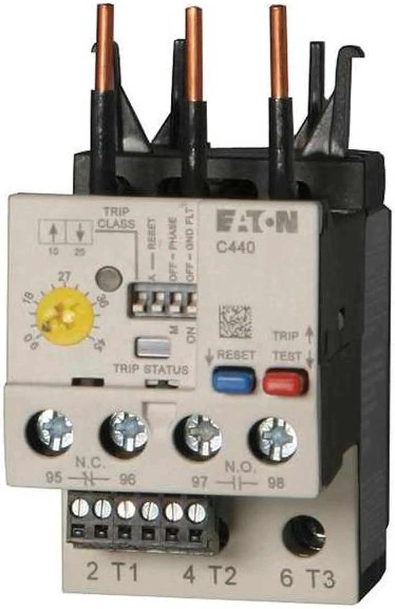 Alt view image 3 of 4 - EATON XTOE005BGS Overload Relay,1 to 5A,Class 10/20/30,3P