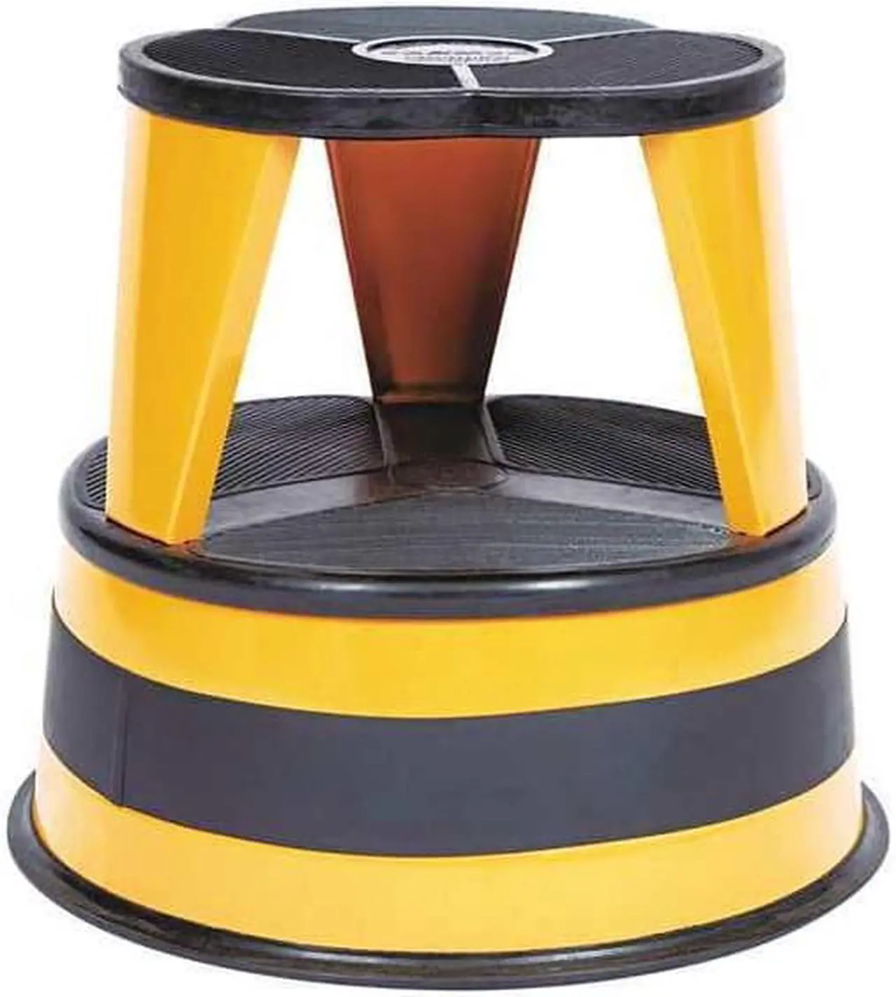 Alt view image 10 of 13 - Cramer Kik-Step Steel Step Stool 350 lb cap 16" dia. x 14 1/4h Orange 100130