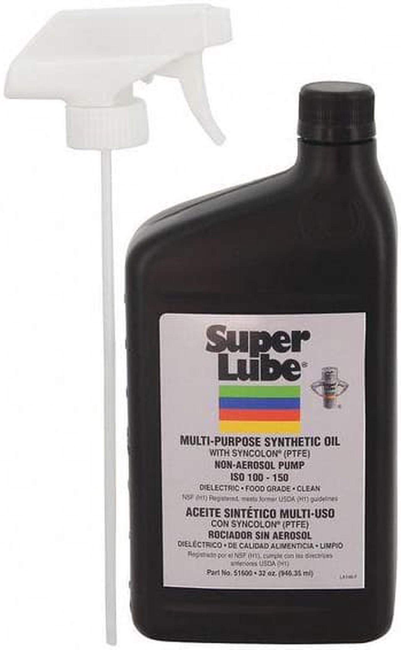 Alt view image 2 of 9 - SUPER LUBE 51600 Multipurpose Lubricant, 1 qt., Spray Bottle, Synthetic Oil,