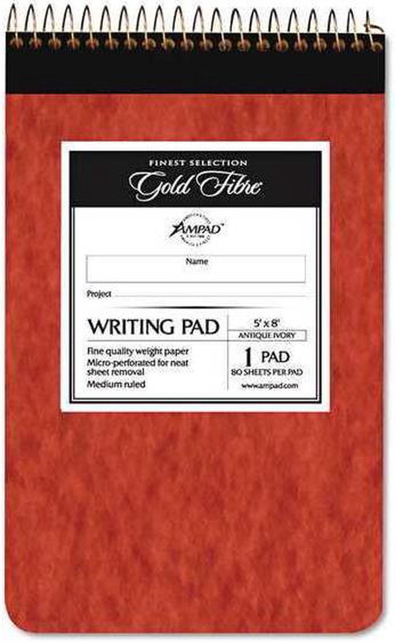 Main image of Ampad Gold Fibre Retro Wirebound Writing Pad College/Medium 5 x 8 Ivory 80 Sheets 20007