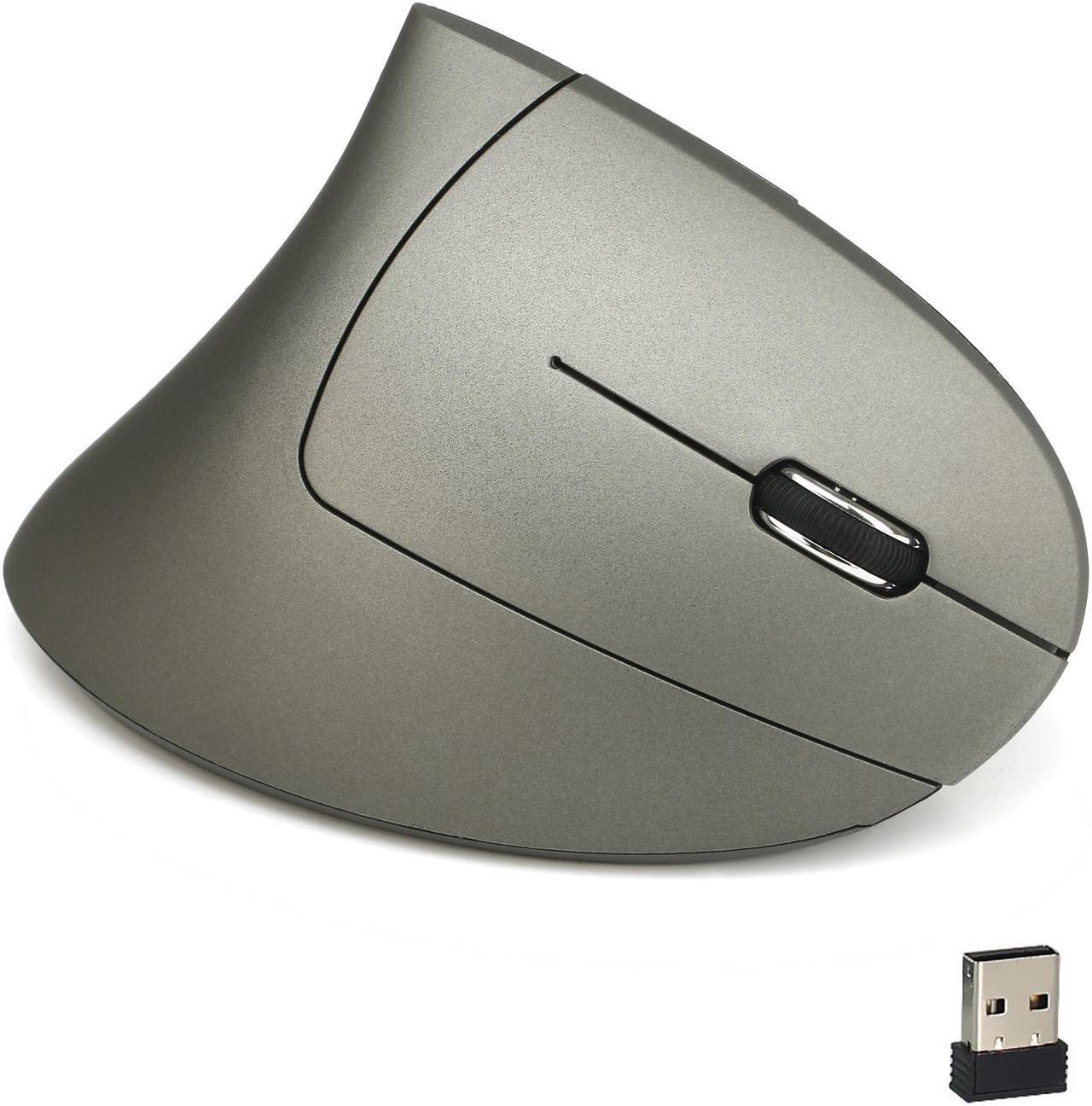 Alt view image 2 of 7 - HXSJ T22 2400 DPI Vertical Mouse 2.4GHz Wireless Vertical Mouse With USB Receiver Gaming Mouse Ergonomics Mause For Desktop PC Game Mice