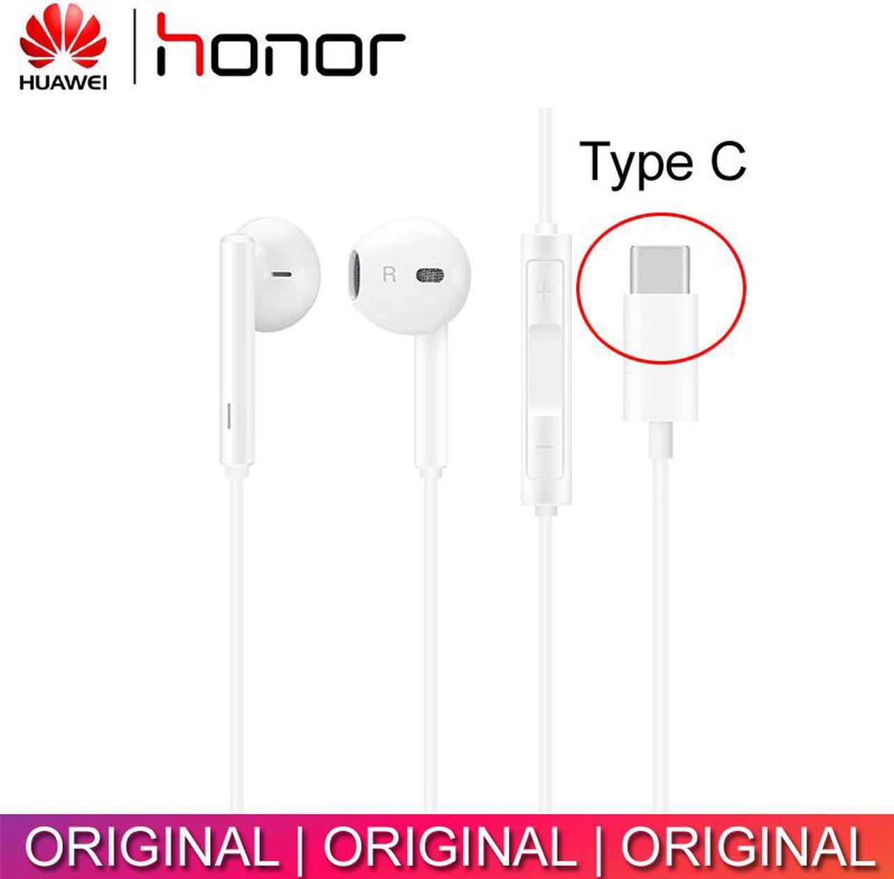 Original Huawei Honor CM33 USB Type-C Earphones with Mic In-Ear Earphone for Huawei Mate 10 / Mate 10 Pro Honor 9 Smartphones