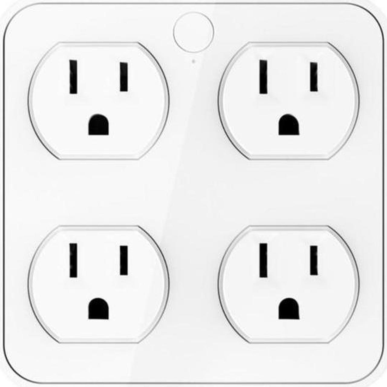 Main image of Wireless Wall Tap Smart Plug, Surge Protector, 4 Outlet Extender with 4 USB Charging Ports, Compatible with Alexa Google Assistant, no Hub Required (4 Outlets,4 USB Ports), ETL Certified
