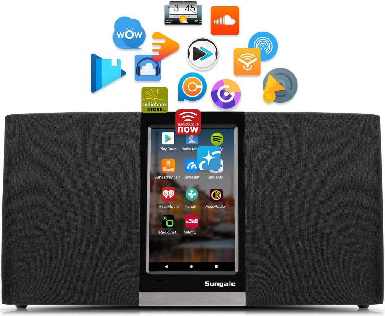 Main image of Sungale 2022 G3 Wi-Fi Internet Radio with Easy Operation Touch Screen, Latest Hardware, Stream Music Apps or Access Thousands of Internet Radio Stations,  Customizable App List,