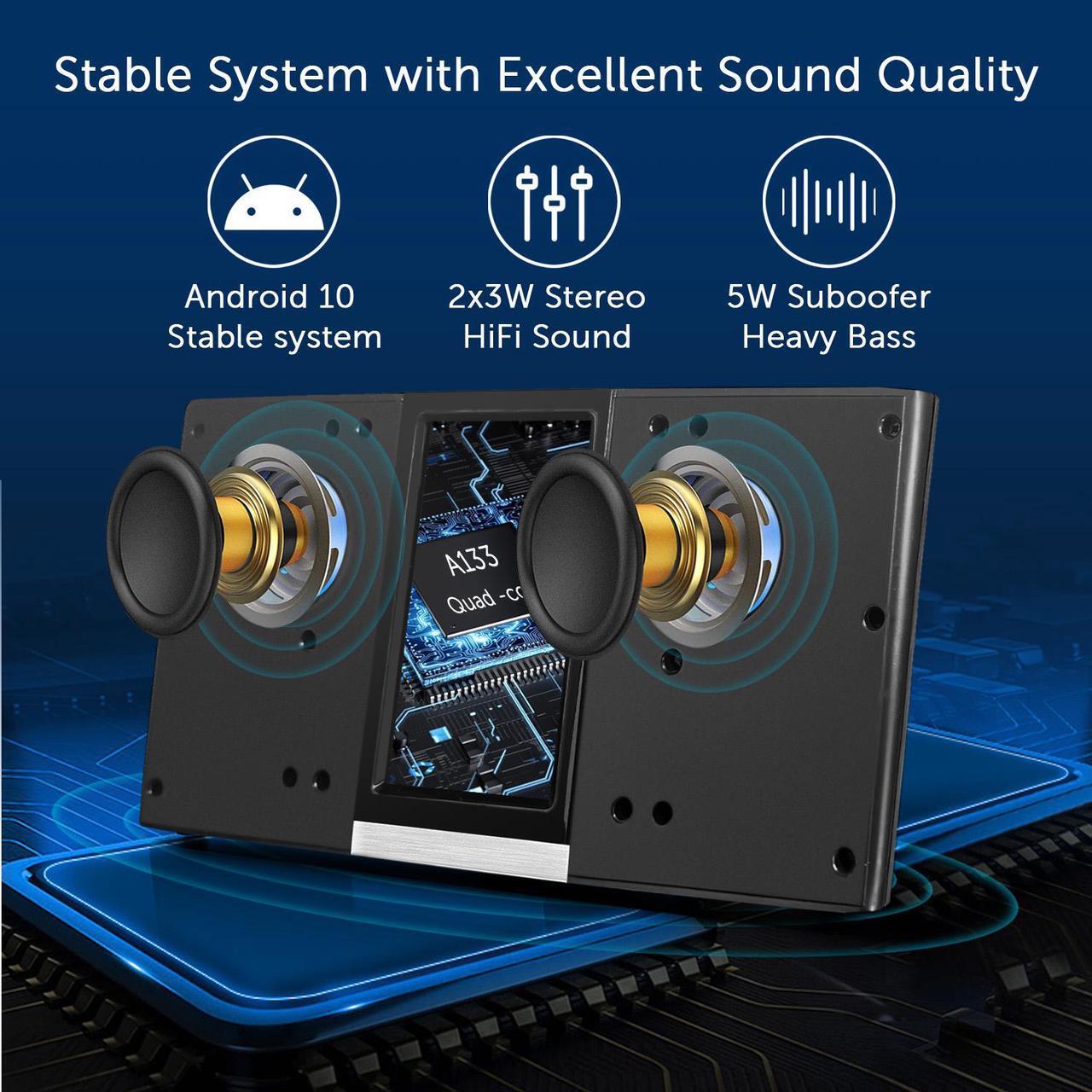 Alt view image 3 of 6 - Sungale 2022 G3 Wi-Fi Internet Radio with Easy Operation Touch Screen, Latest Hardware, Stream Music Apps or Access Thousands of Internet Radio Stations,  Customizable App List,