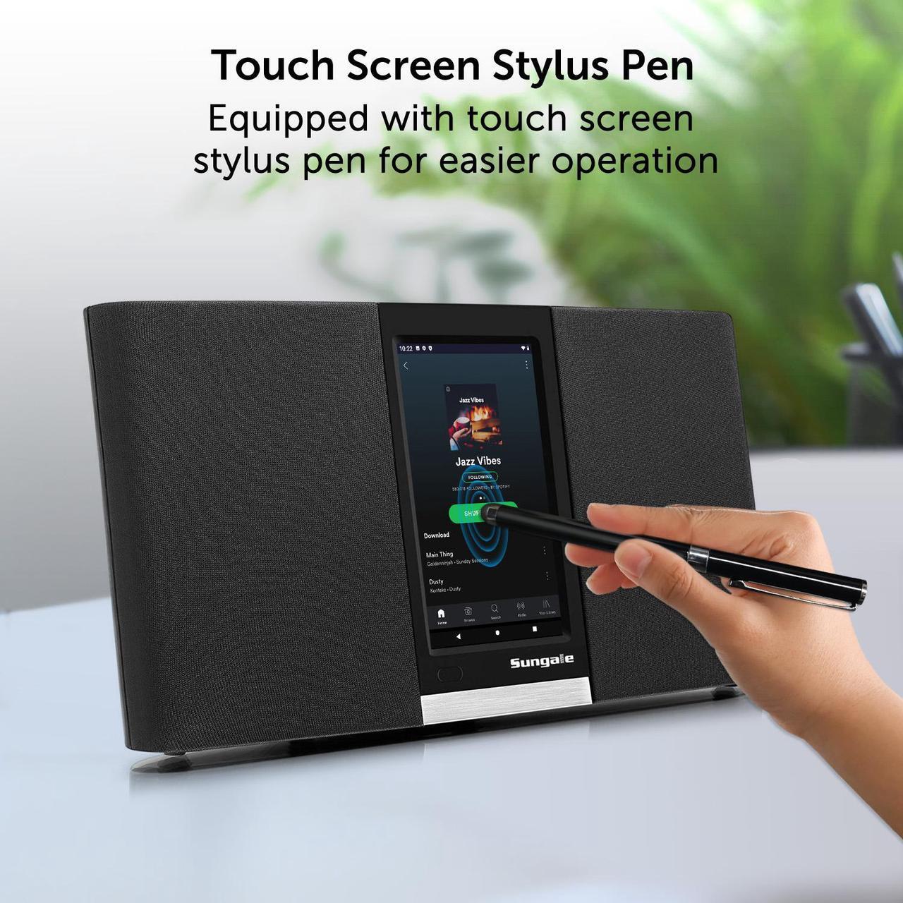 Alt view image 4 of 6 - Sungale 2022 G3 Wi-Fi Internet Radio with Easy Operation Touch Screen, Latest Hardware, Stream Music Apps or Access Thousands of Internet Radio Stations,  Customizable App List,