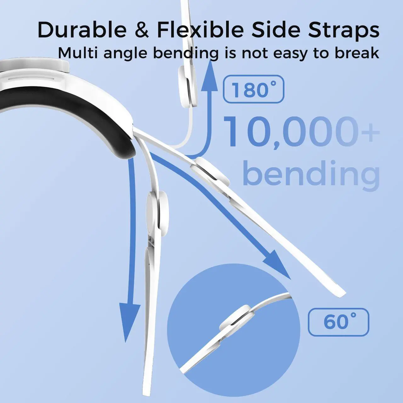 Alt view image 6 of 7 - ALPHA DIGITAL Head Strap for Oculus Quest 3, Adjustable Elite Strap Replacement, Enhanced Comfort, Face Pressure-Free VR Accessories, Adjustable and Lightweight