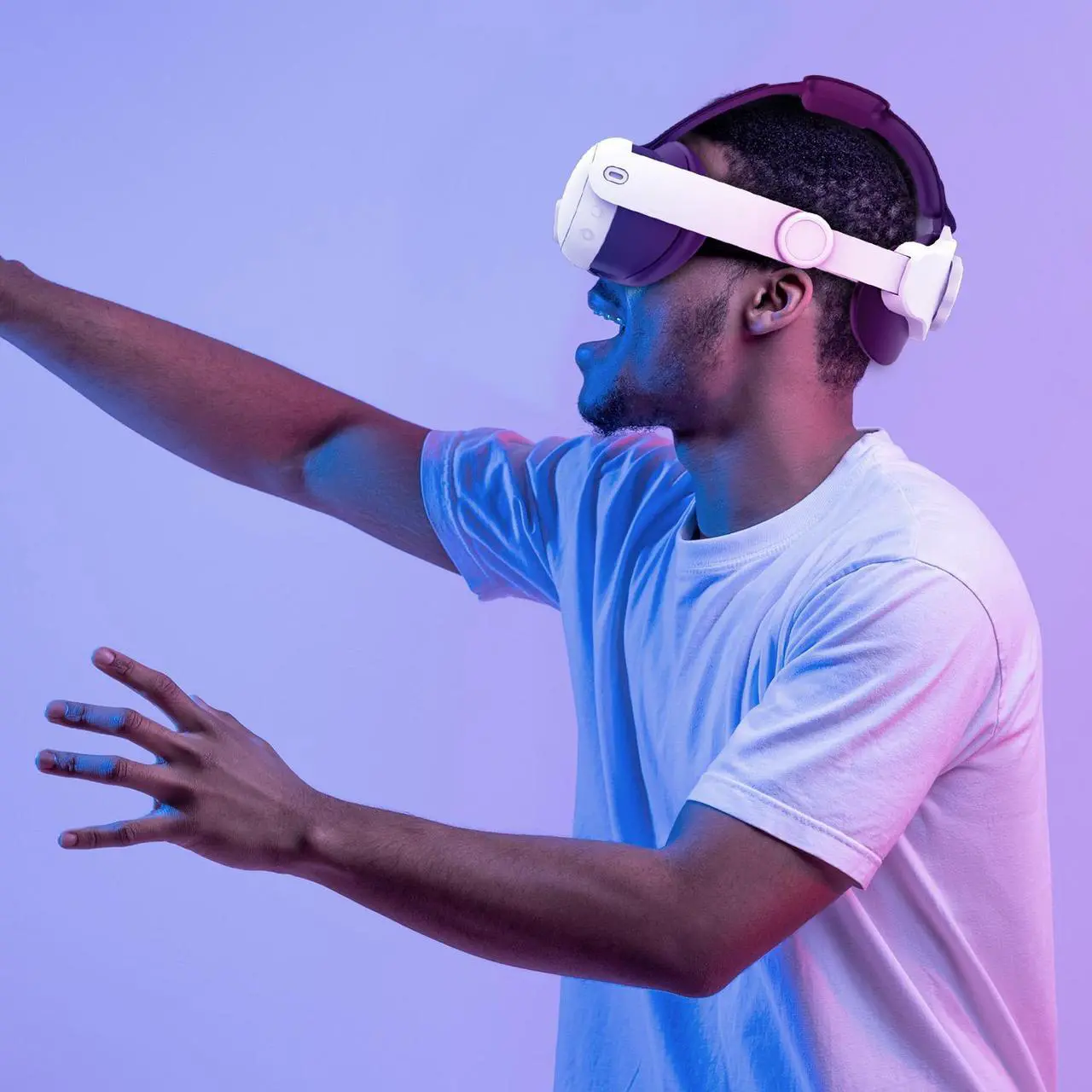 Alt view image 7 of 7 - ALPHA DIGITAL Head Strap for Oculus Quest 3, Adjustable Elite Strap Replacement, Enhanced Comfort, Face Pressure-Free VR Accessories, Adjustable and Lightweight
