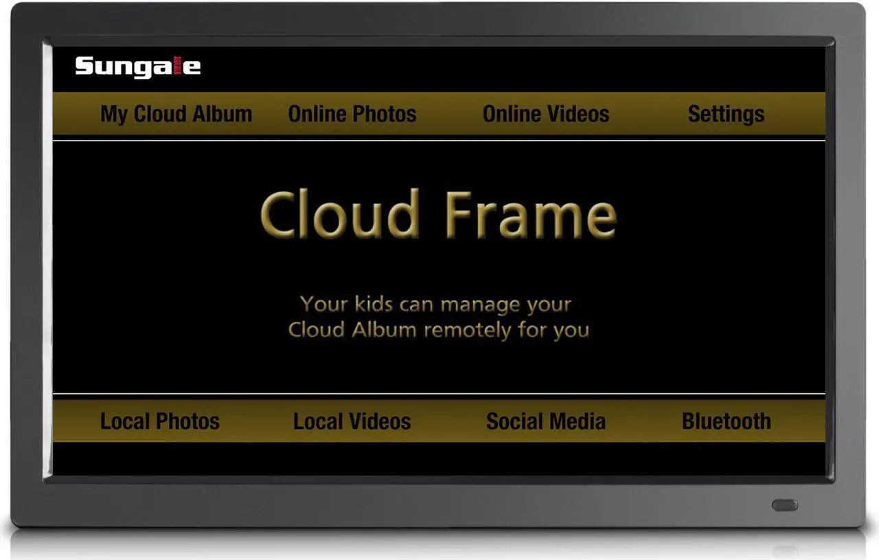Alt view image 2 of 10 - 19" Smart WiFi Cloud Digital Photo Frame, free Cloud storage, real-time photos, Movie, Social Media, Browser, all apps