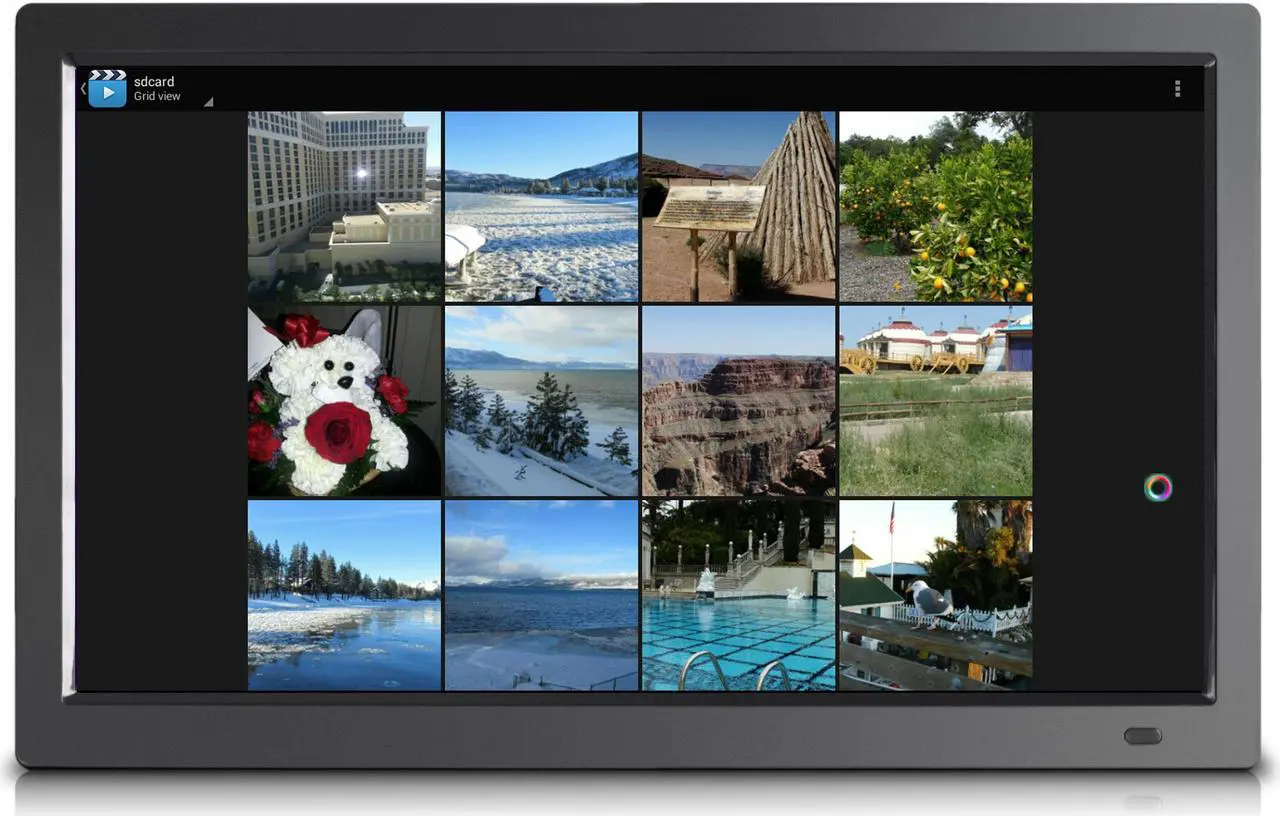 Alt view image 3 of 10 - 19" Smart WiFi Cloud Digital Photo Frame, free Cloud storage, real-time photos, Movie, Social Media, Browser, all apps