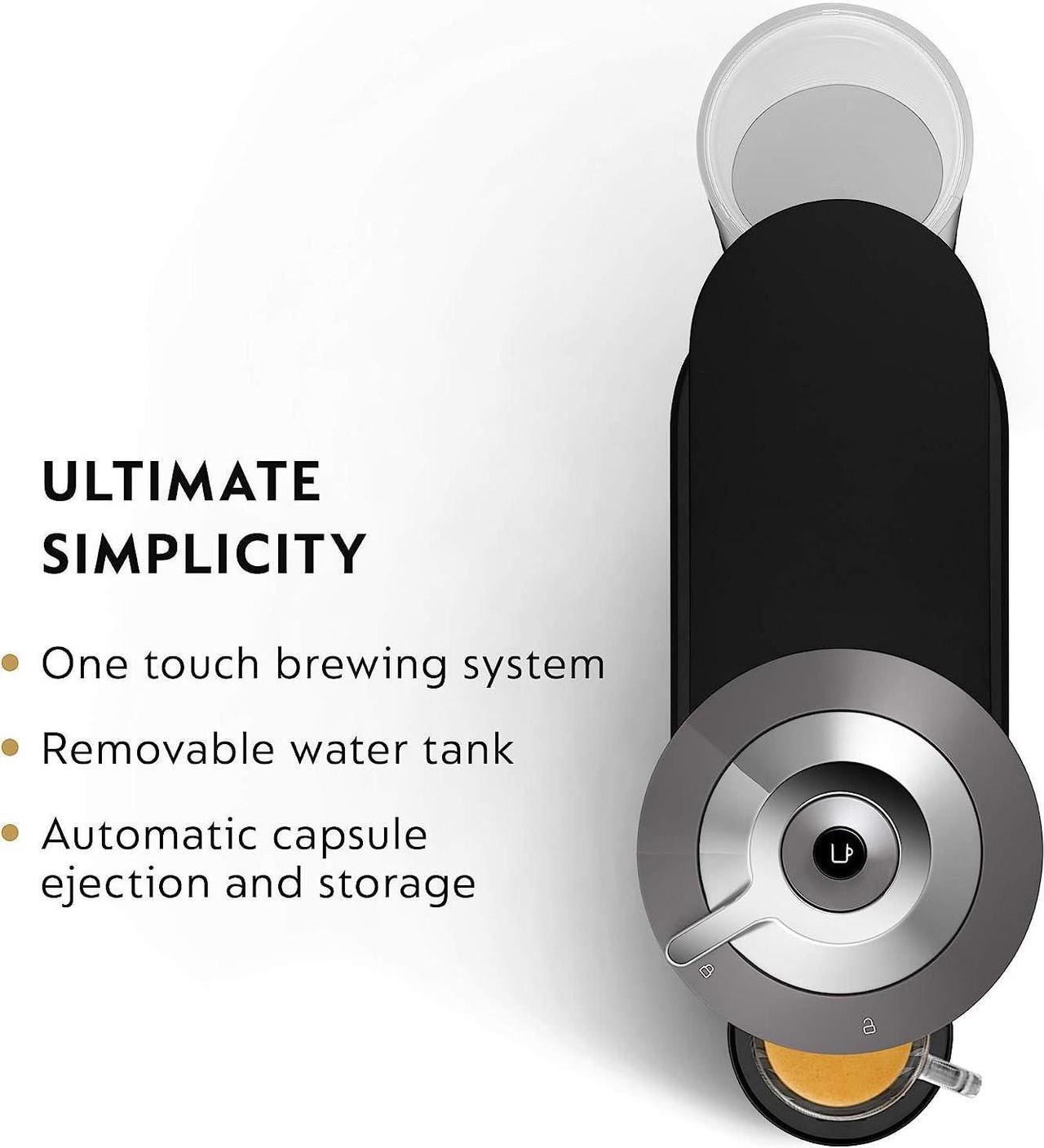 Alt view image 3 of 3 - Nespresso Vertuo Next Coffee and Espresso Machine by De'Longhi,1100 Milliliters, Dark Grey