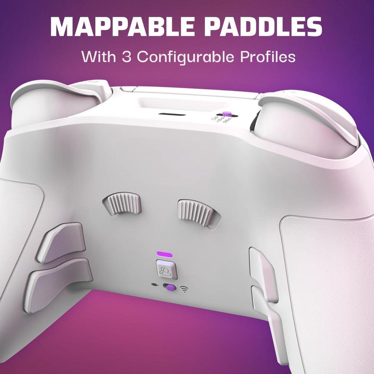 Alt view image 2 of 4 - PDP - Victrix Pro BFG Wireless Controller for PS5, PS4, and PC, Sony 3D Audio, Modular Buttons/Clutch Triggers/Joystick - White