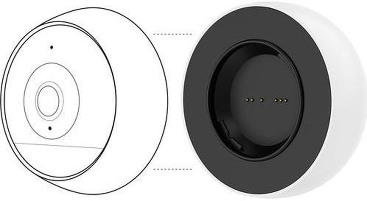 Alt view image 12 of 12 - Logitech Circle 2 Rechargeable Battery Accessory for Wireless Camera - White, 961-000428