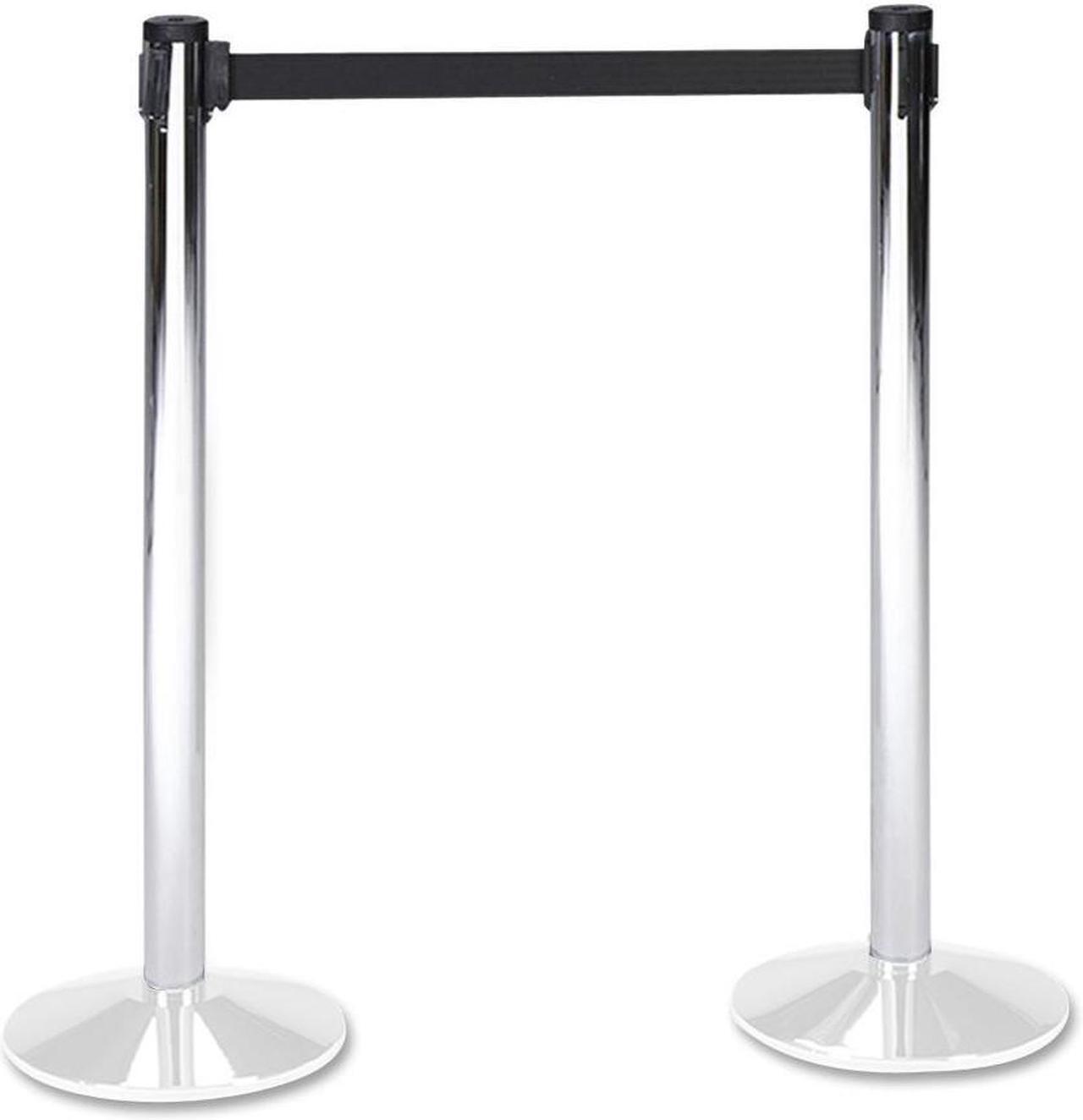 Main image of Tatco 11711 Adjusta-Tape Crowd Control Bases  Steel  14   deep  Black  Two per Box