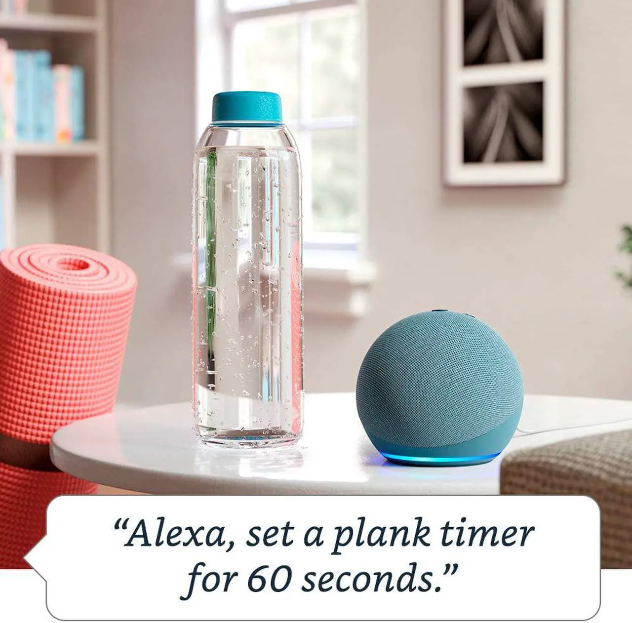 Alt view image 4 of 10 - Amazon Echo Dot 4 Smart Speaker 4th Gen with Alexa Twilight Blue 2020 release B7W64E