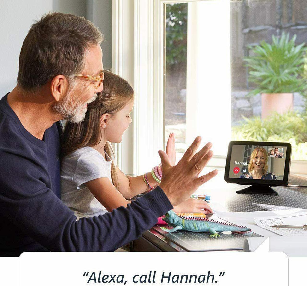 Alt view image 3 of 10 - Amazon Echo Show 8 HD Smart Display with Alexa - Charcoal C7H6N3