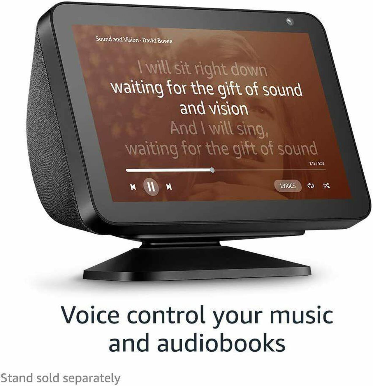 Alt view image 6 of 10 - Amazon Echo Show 8 HD Smart Display with Alexa - Charcoal C7H6N3