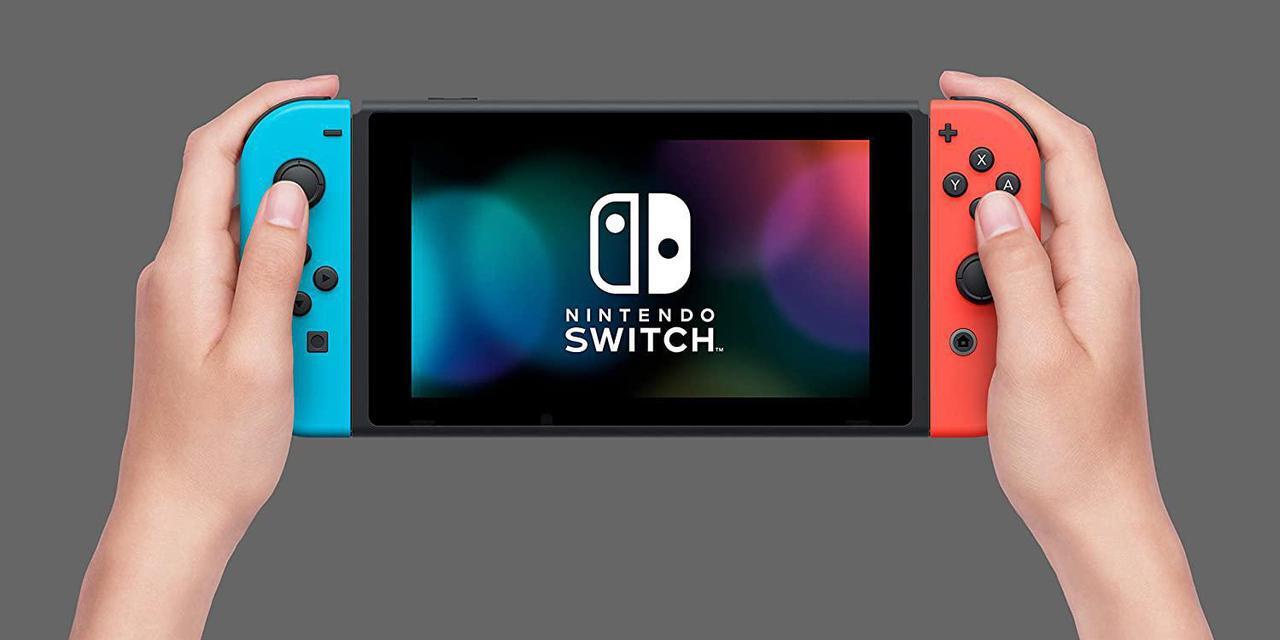 Alt view image 4 of 20 - Nintendo Switch 32GB Console - Neon Red / Neon Blue Joy-Con - HADSKABAA HAC-001(-01)