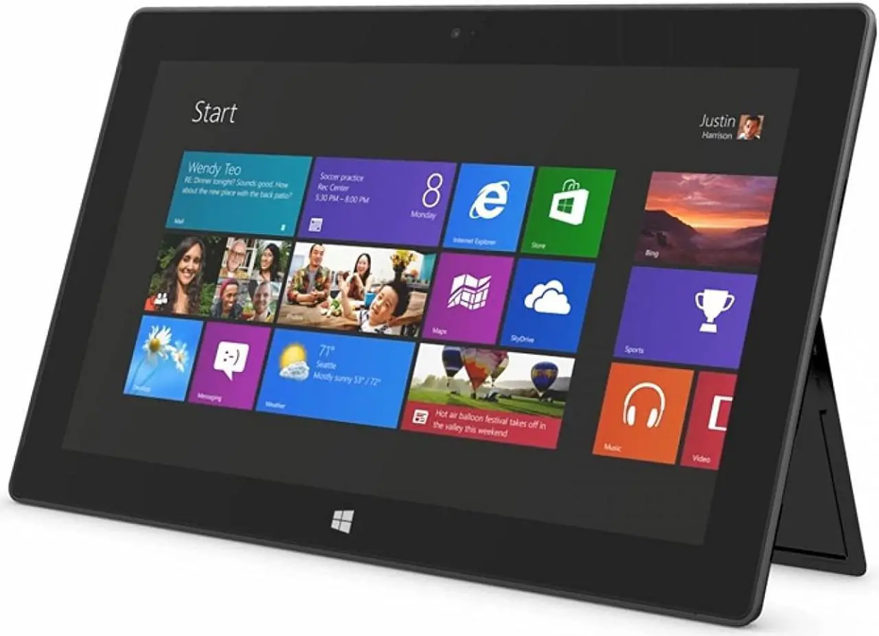 Alt view image 3 of 6 - Microsoft Surface RT 7XR-00001 32 GB Tablet PC - nVIDIA Tegra 3 Quad-Core Processor - 2 GB RAM - 10.6-inch Display - Windows RT - Dark Titanium
