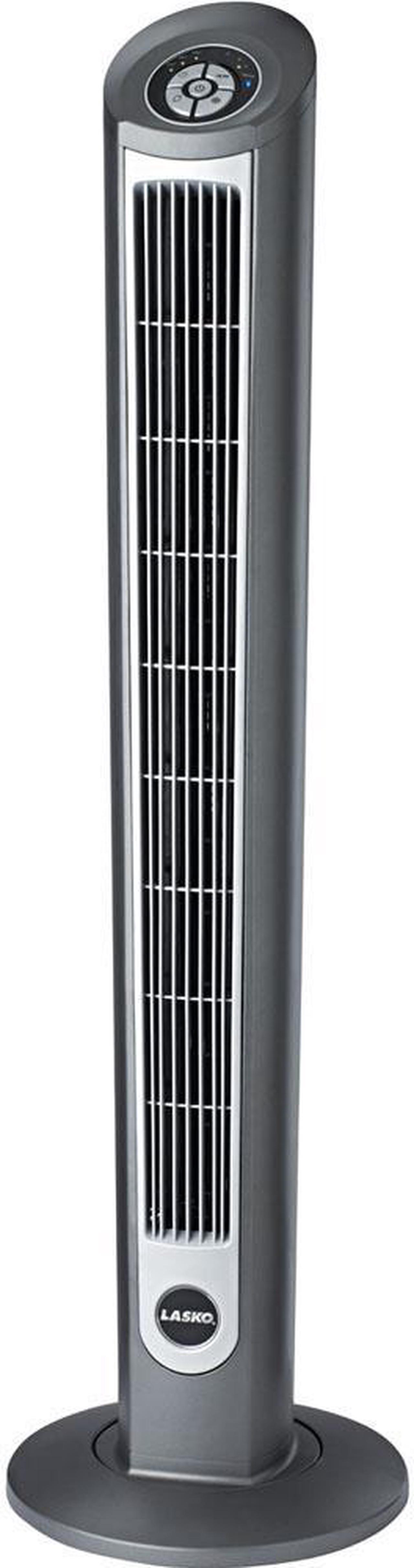 Alt view image 5 of 8 - Lasko 48" Oscillating 3-Speed Tower Fan with Ionizer, Remote Control, Timer