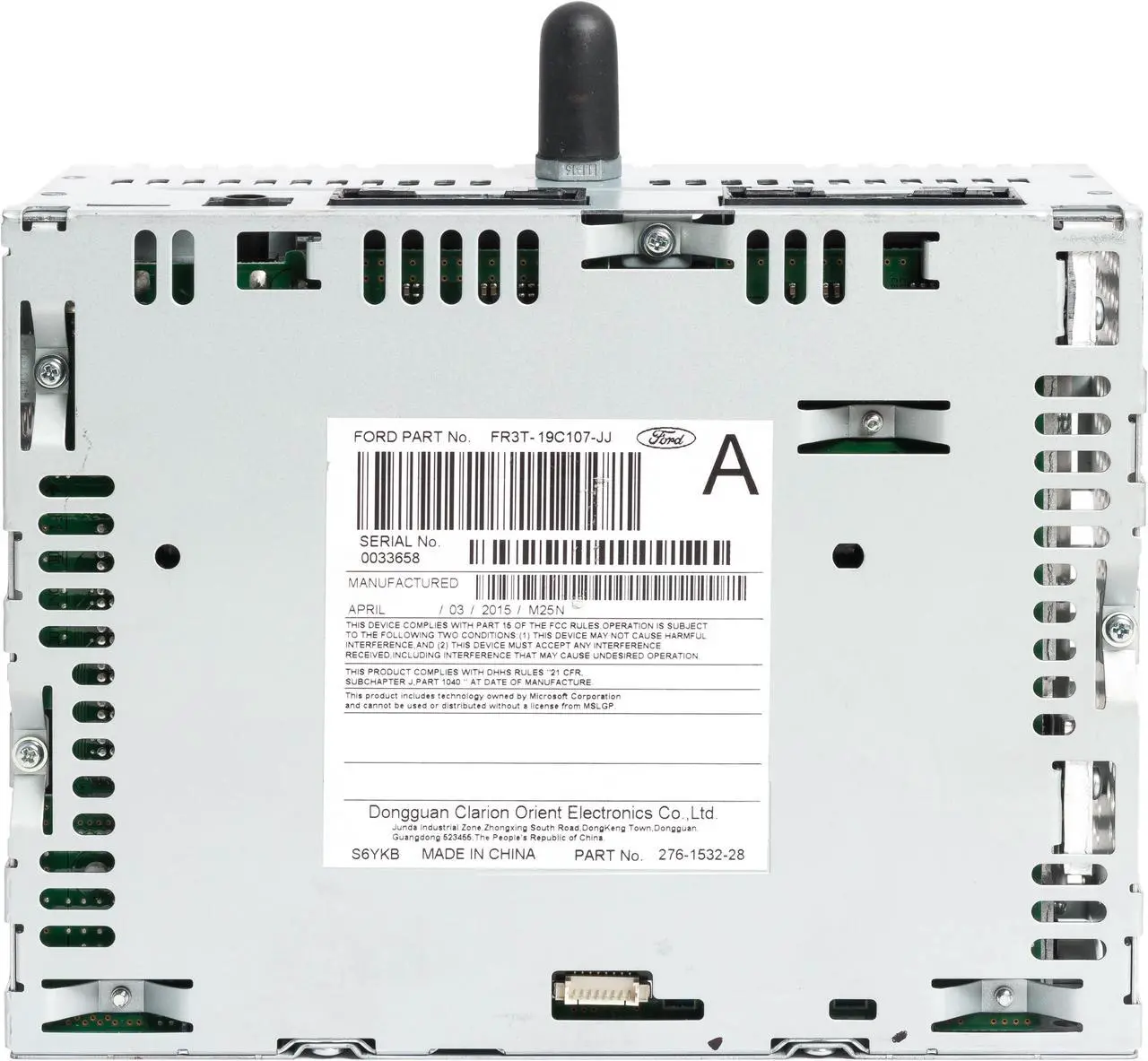 Alt view image 5 of 5 - 2015-2016 Ford Mustang AM FM CD Single Disc Faceless Radio FR3T-19C107-JJ