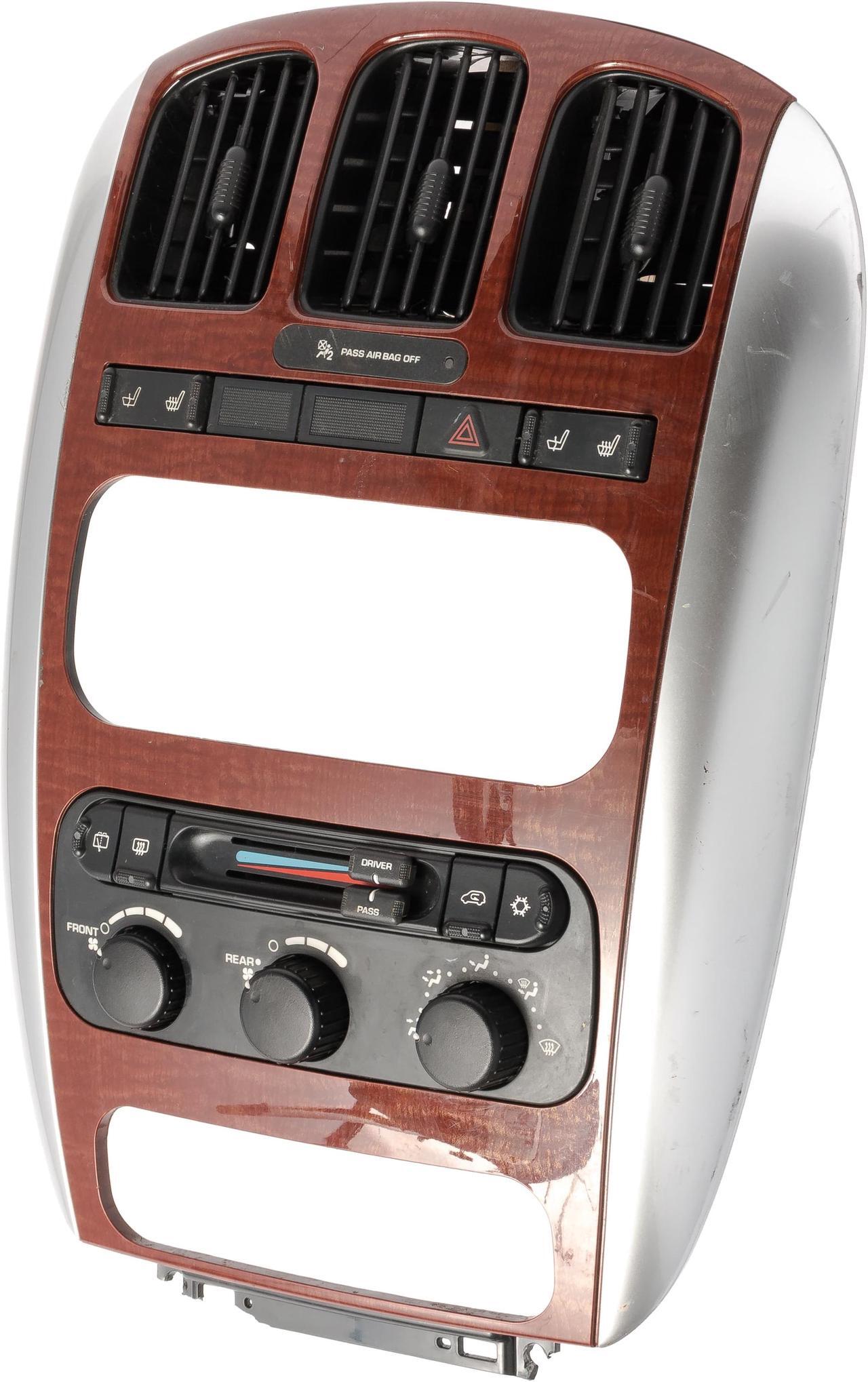 Alt view image 2 of 4 - 2004-2007 Chrysler Town & Country Temperature Control Bezel w Vents 05175359AC