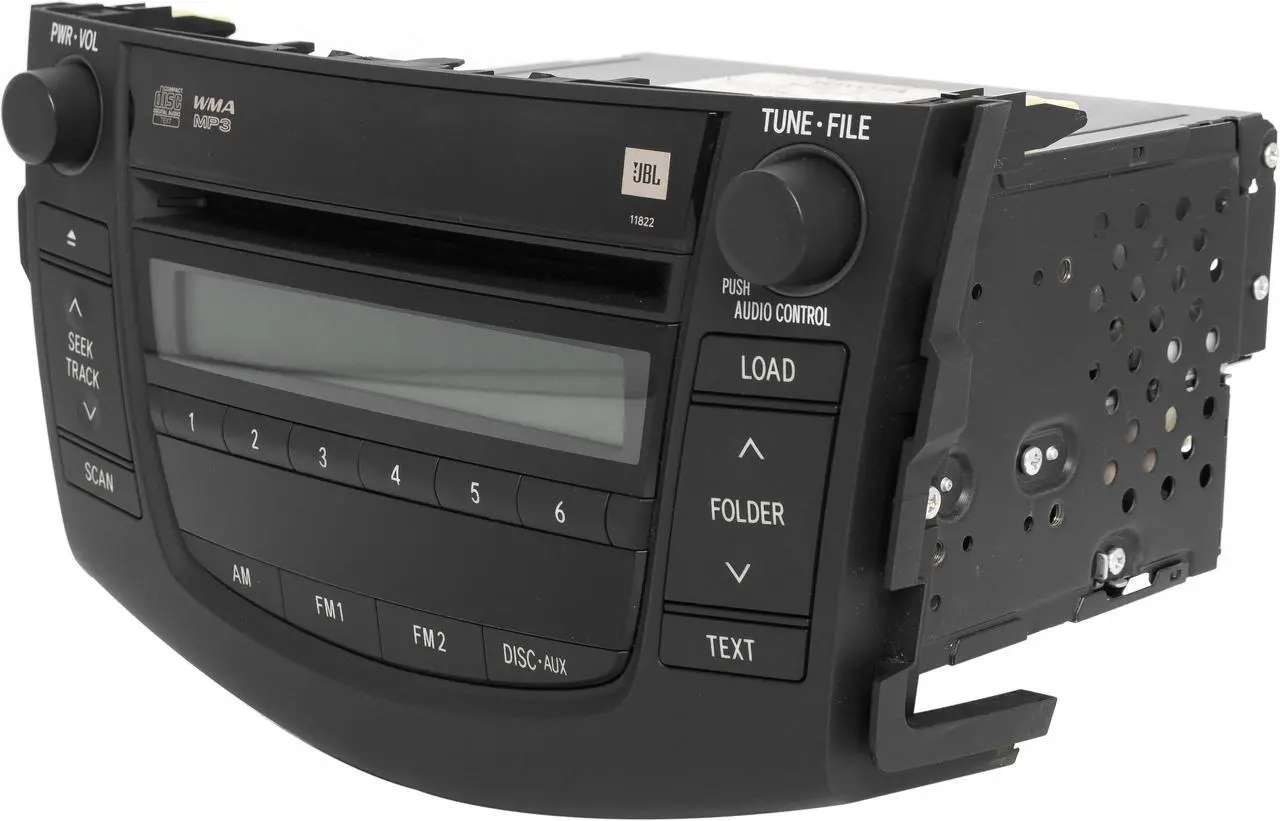 Alt view image 2 of 5 - 2007-08 Toyota RAV4 AM FM OEM Radio MP3 6 Disc CD Player 86120-42181 Face 11822