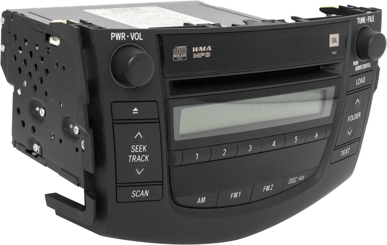 Alt view image 3 of 5 - 2007-08 Toyota RAV4 AM FM OEM Radio MP3 6 Disc CD Player 86120-42181 Face 11822