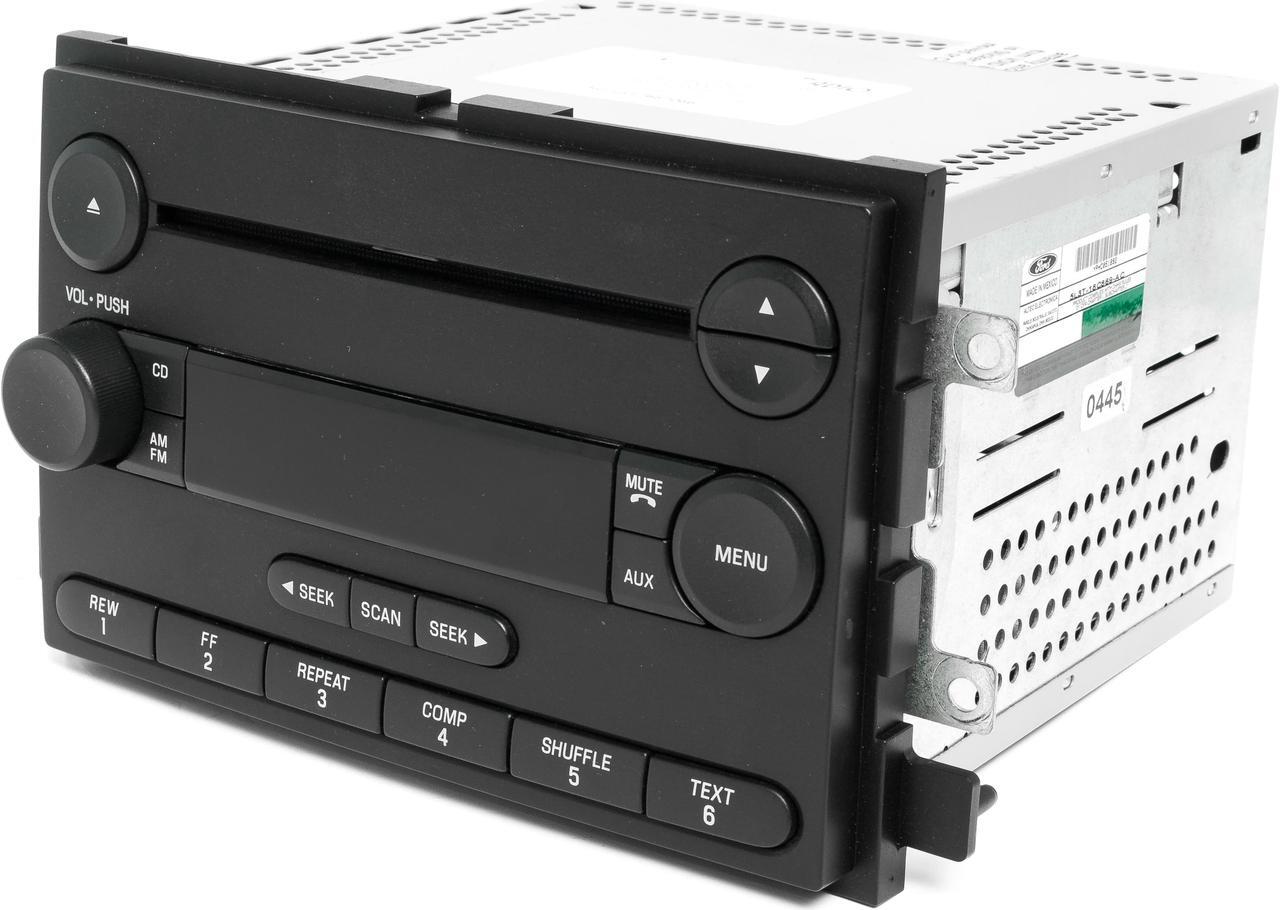 Alt view image 3 of 6 - 05-06 Ford F150 AM FM Radio Single CD Player w Bluetooth Upgrade 5L3T-18C869-AC