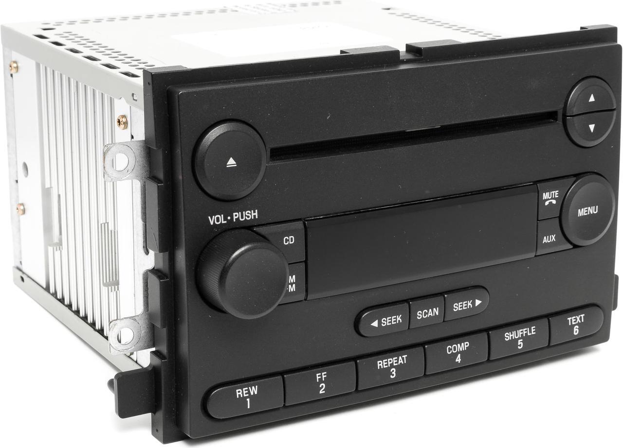 Alt view image 4 of 6 - 05-06 Ford F150 AM FM Radio Single CD Player w Bluetooth Upgrade 5L3T-18C869-AC