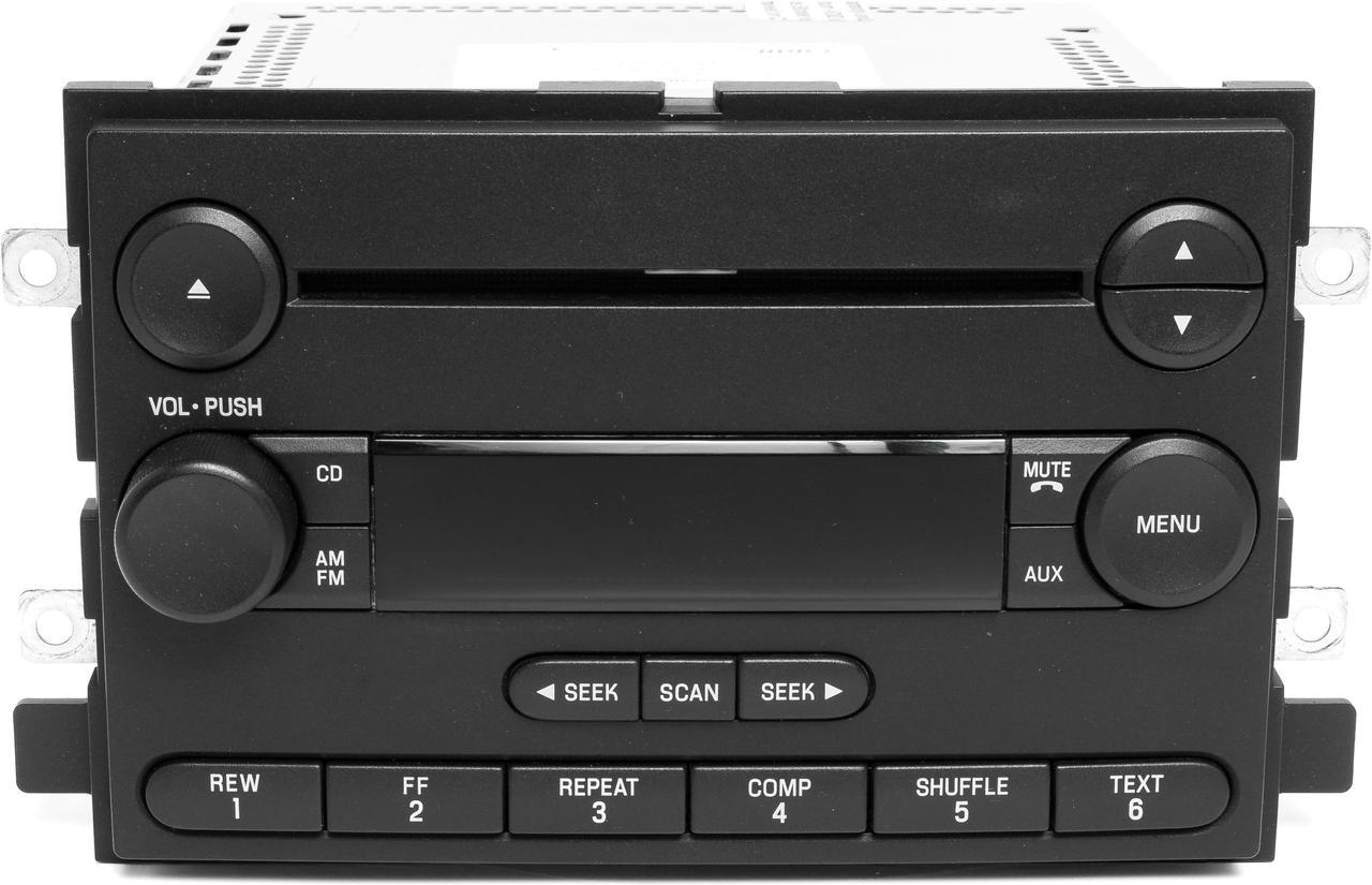 Alt view image 2 of 6 - 05-06 Ford F150 AM FM Radio Single CD Player w Bluetooth Upgrade 5L3T-18C869-AC