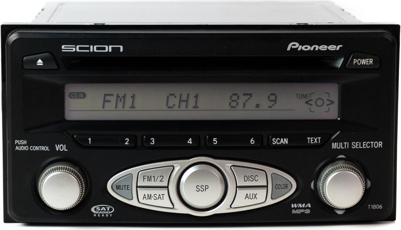 Main image of 06-07 Scion tC xA xB AM FM Radio Mp3 CD w Satellite 08600-21802 Face Code T1806