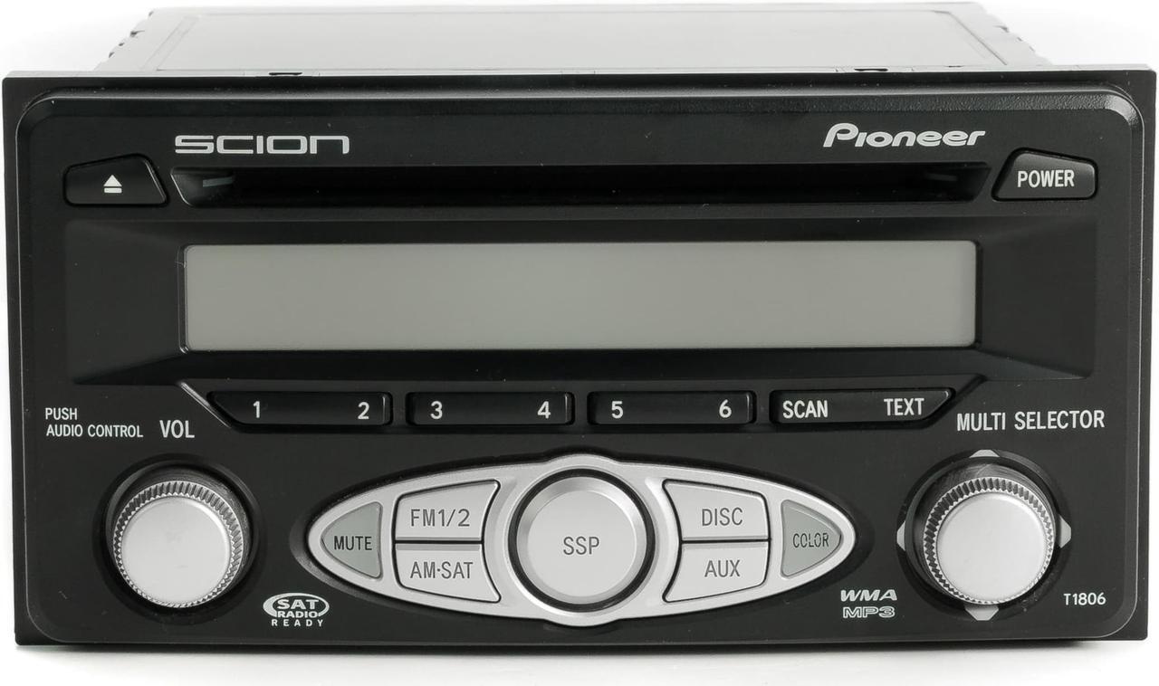 Alt view image 2 of 6 - 06-07 Scion tC xA xB AM FM Radio Mp3 CD w Satellite 08600-21802 Face Code T1806