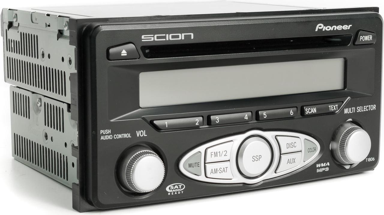 Alt view image 4 of 6 - 06-07 Scion tC xA xB AM FM Radio Mp3 CD w Satellite 08600-21802 Face Code T1806