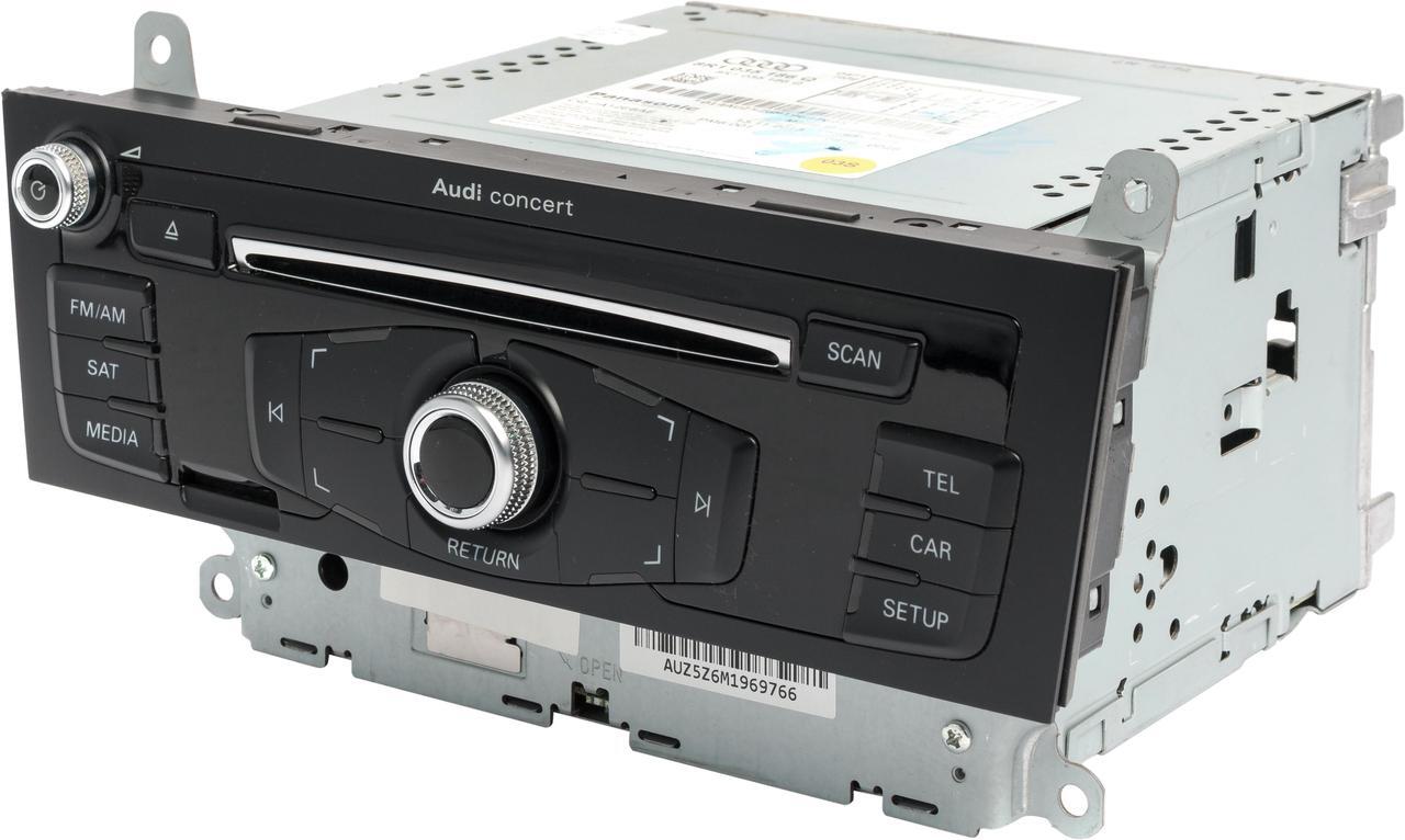 Alt view image 2 of 5 - 2013-2016 Audi A4 AM FM Radio Single Disc CD Concert Audio System 8R1035186H